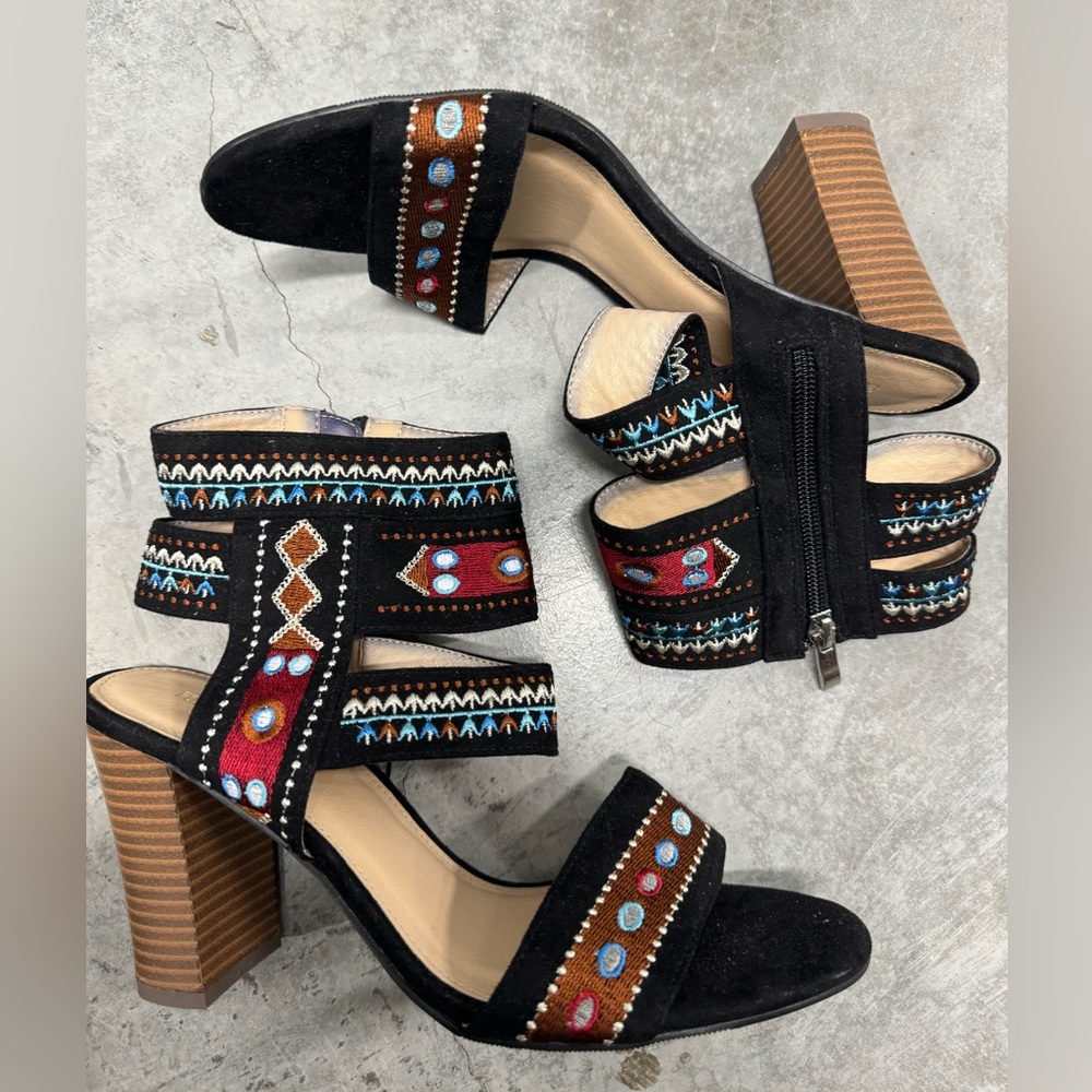 F21 chunk heels